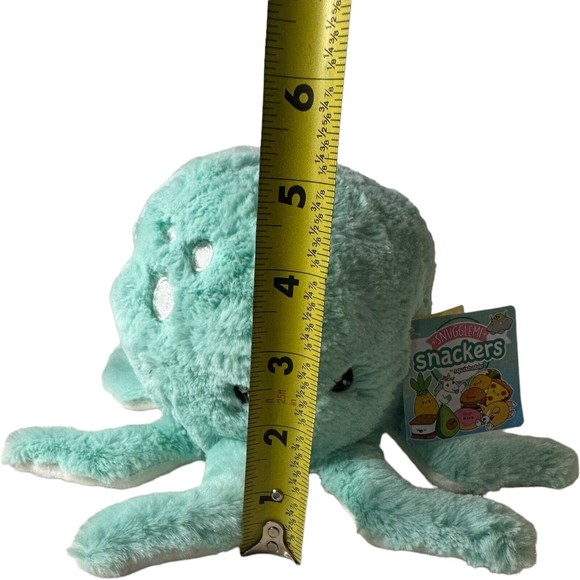 Squishable Snackers Mint Octopus Plush Snugglemi Stuffed Animal 5-6” NWT - Picture 2 of 9